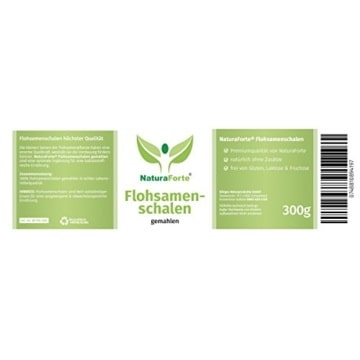 Gemahlene Flohsamenschalen